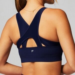 NWT- Fabletics Deep Blue Sports Bra - Size Medium